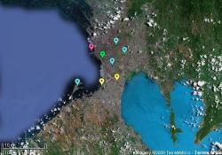 CIB Counterfeiting Seizure Map showing close proximity of seizures in the Philippines